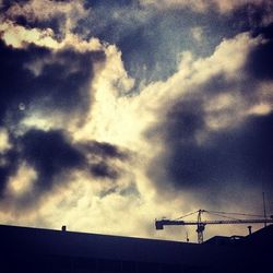 Low angle view of cloudy sky