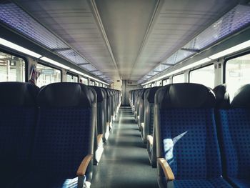 Interior of train