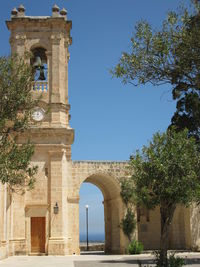 Low angle view of historical building against sky