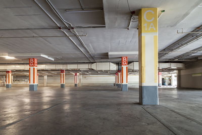 View of empty parking lot