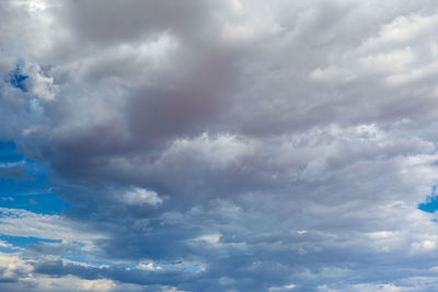 Low angle view of clouds in sky