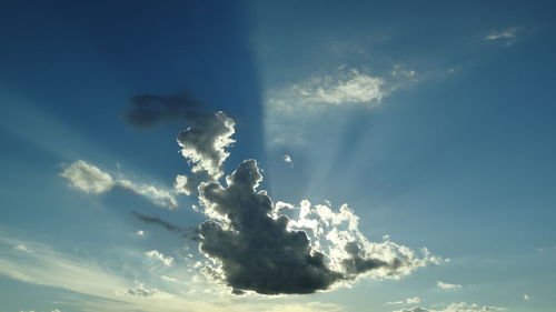 Low angle view of clouds in sky