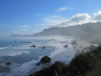 Scenic view of sea against sky