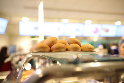 Close-up of ice cream in store