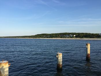 Scenic view of calm sea against sky