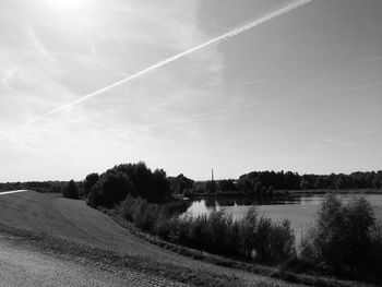 Scenic view of rural landscape against sky