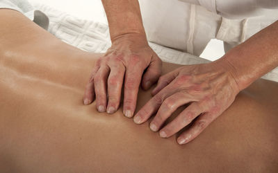 Cropped image of man with hands