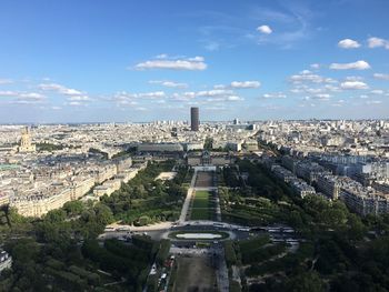 High angle view of cityscape