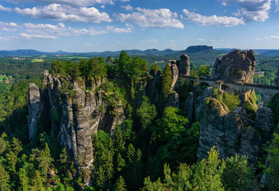 Panoramic view of landscape against sky