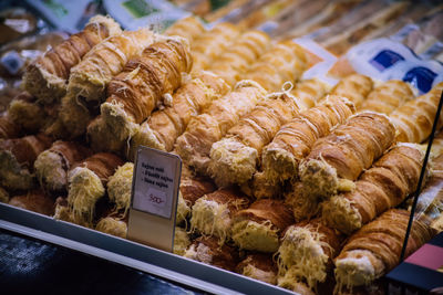 Close-up of food for sale in store