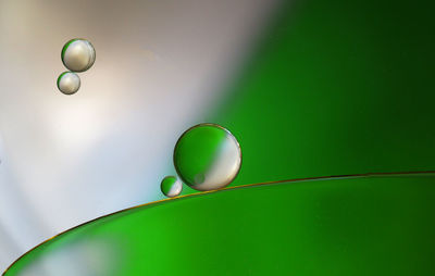 High angle view of balloons on table