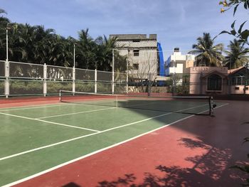 Tenis court ready to play