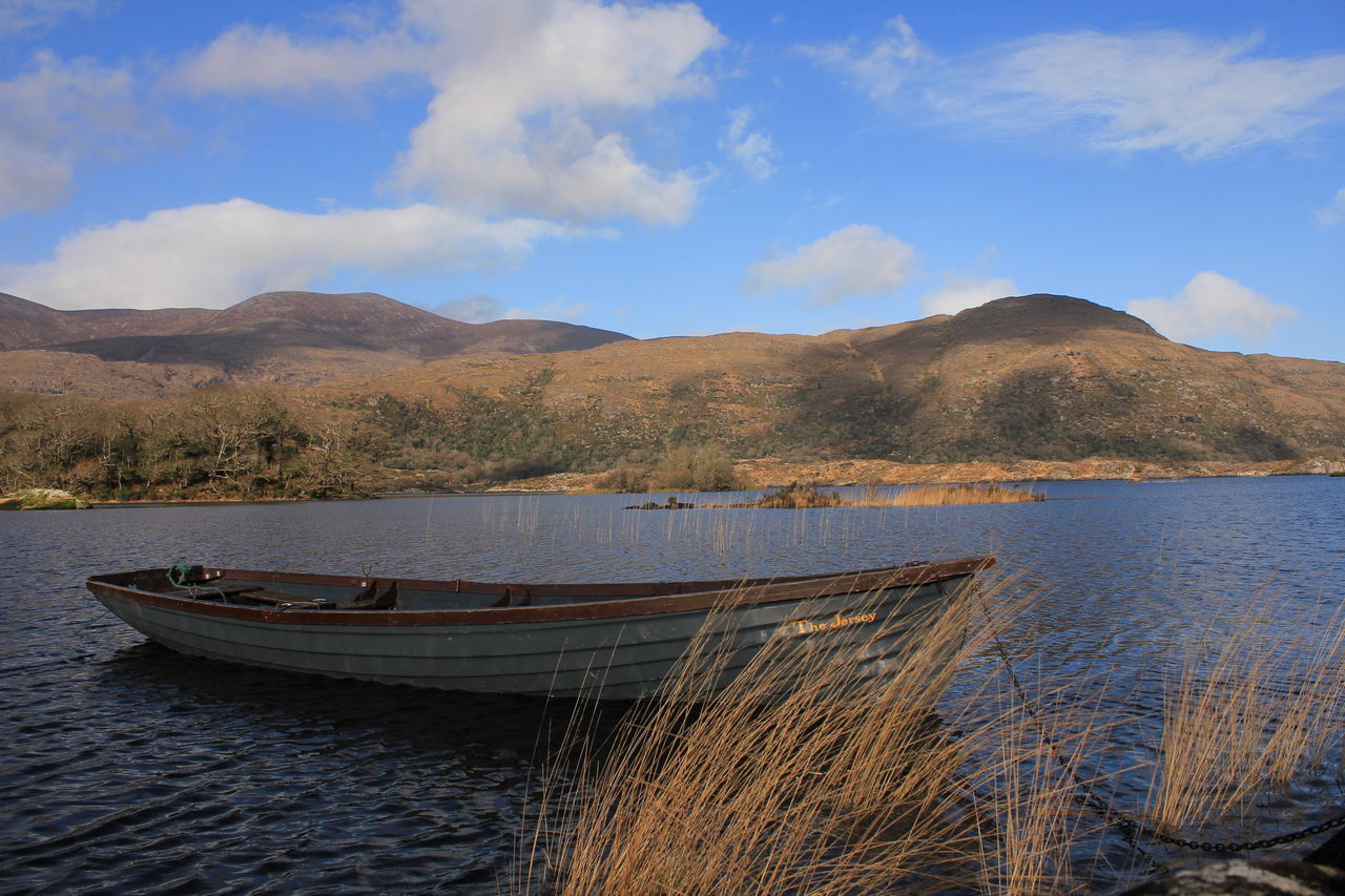 PANORAMIC VIEW OF LAKE AGAINST SKY