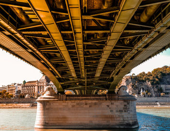 View of bridge over river