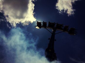 Low angle view of cloudy sky