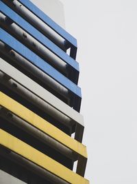 Low angle view of building against clear sky