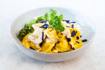 Close-up of pasta in bowl