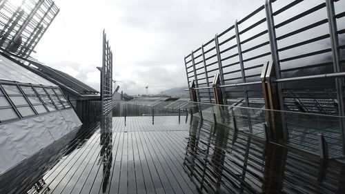 Built structure against cloudy sky