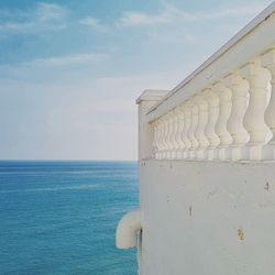 Close-up of sea against sky