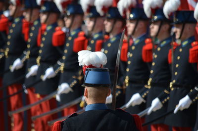 Honor guards during parade