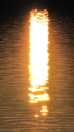 Scenic view of sunset over sea