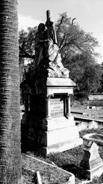 Statue in cemetery