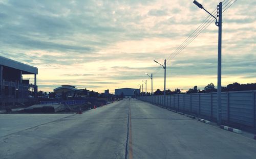 Surface level of empty road