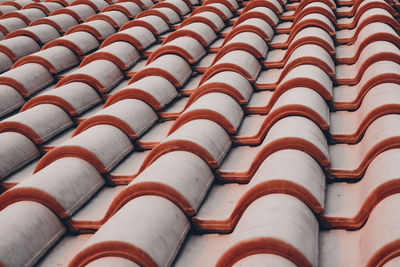 Full frame shot of roof tiles