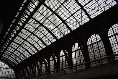 Low angle view of skylight