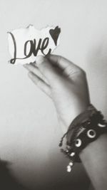 Close-up of human hand