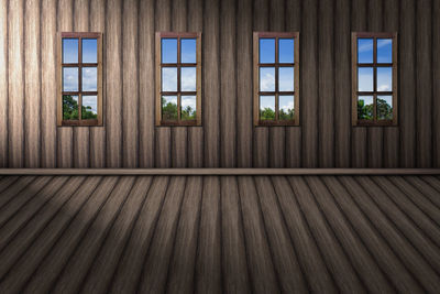 Close-up of window on building