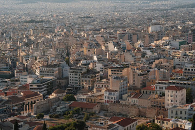 High angle view of cityscape