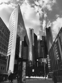 Low angle view of buildings against sky