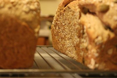 Close-up of bread in store