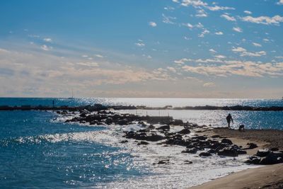 Scenic view of sea against sky