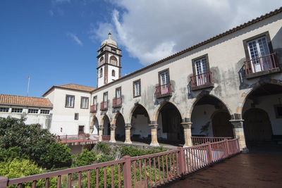 Low angle view of historic building against sky