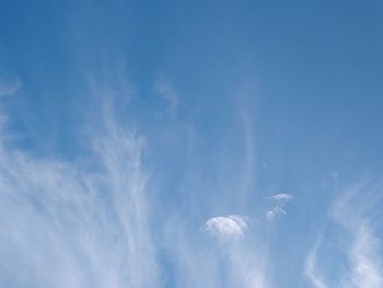 Low angle view of clouds in sky