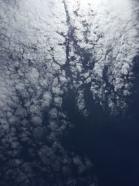 Low angle view of cloudy sky