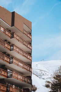 Low angle view of building against sky