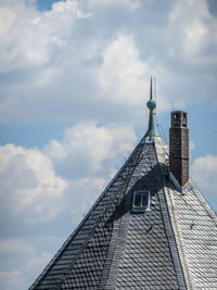 Low angle view of building against sky