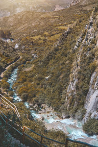 High angle view of townscape against sky