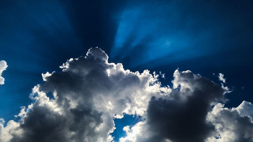 Low angle view of clouds in sky