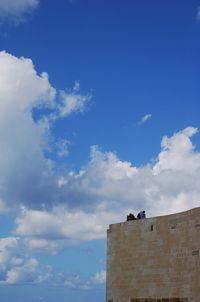 Low angle view of building against sky