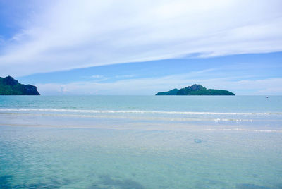 Scenic view of sea against sky