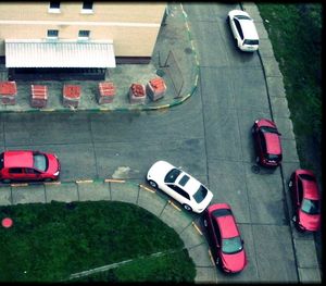 Cars in parking lot