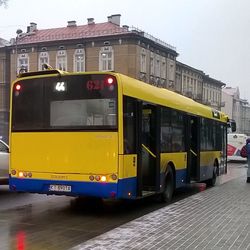 Train in parking lot