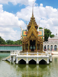 Ancient thai pavilion in the water