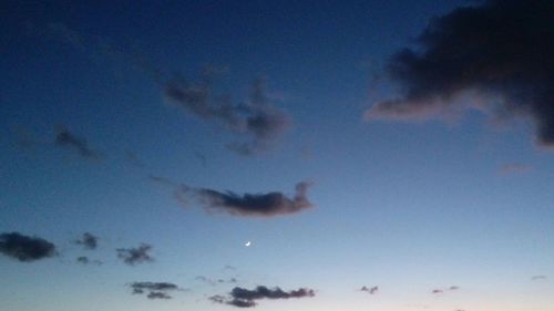 Low angle view of cloudy sky