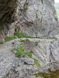 Close-up of rock formation