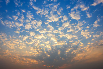 Low angle view of dramatic sky